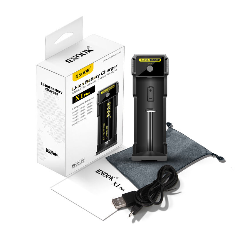 싱글 슬롯 리?? 이온 배터리 충전기 1.0A 전류 USB 18650 빠른 배터리 충전기