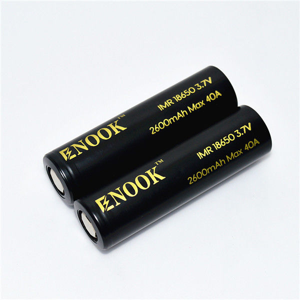 이노크 고 방출 속도 18650 전구 배터리 enook 18650 2600mAh 40A 18650 리?? 이온 배터리