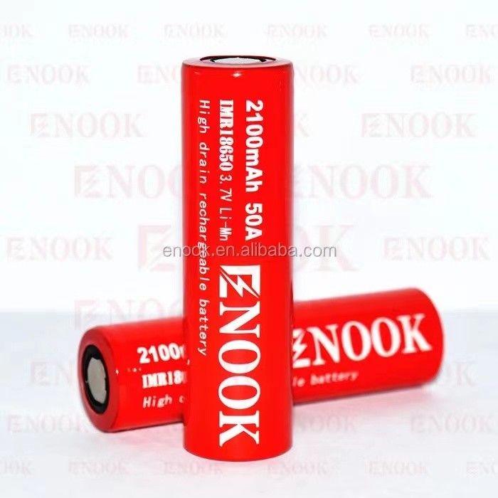휴대용 18650 고회수 리온 배터리 2100mAh 3.7V 최대 50A 평면 상단