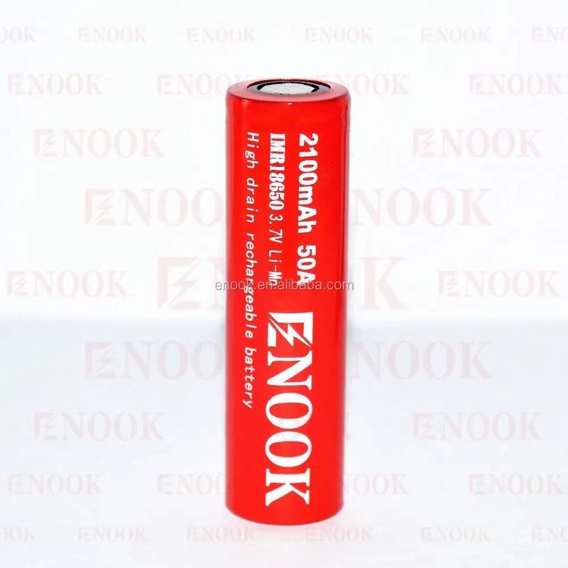 휴대용 18650 고회수 리온 배터리 2100mAh 3.7V 최대 50A 평면 상단