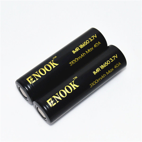 3100mAh 3.7V 18650 버튼 톱 리온 배터리 40A 높은 배수 충전 배터리
