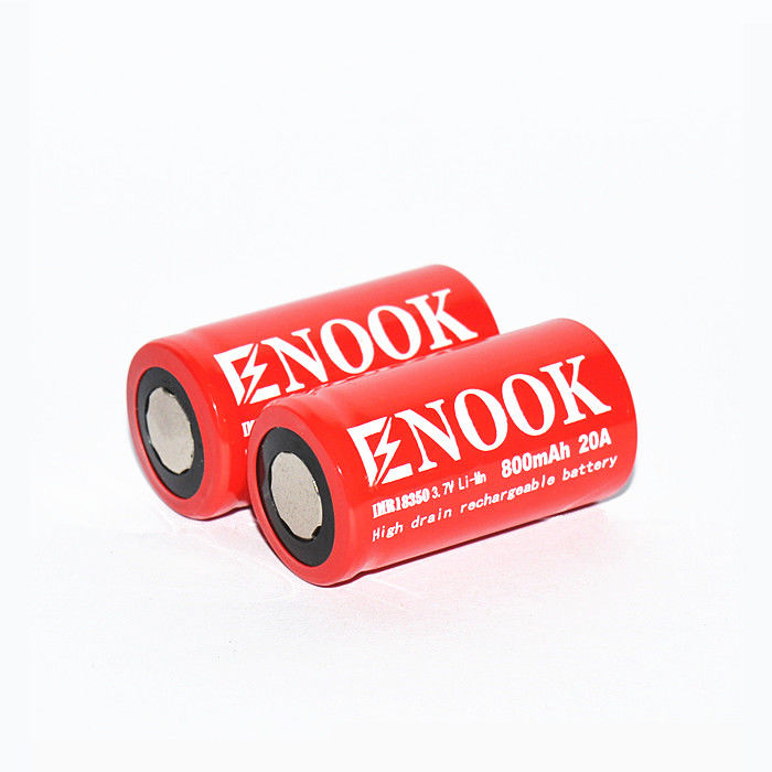 재충전 가능한 IMR 리 이온 배터리 800mAh 20amp 18350 리 Mn 배터리