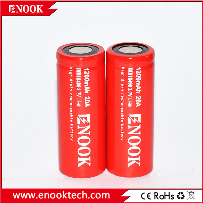 18490 실린더 리?? 이온 배터리 셀 1200mAh 3.7V 20A 전기 자전거