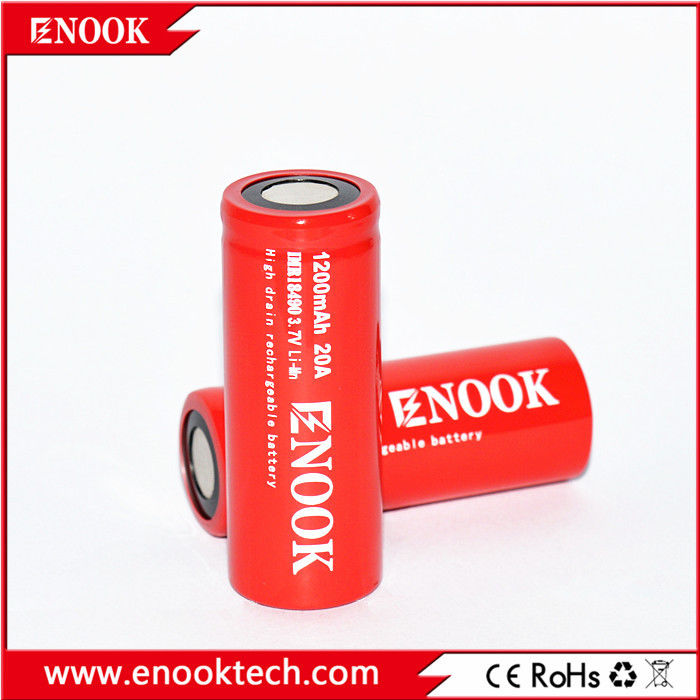 18490 실린더 리?? 이온 배터리 셀 1200mAh 3.7V 20A 전기 자전거