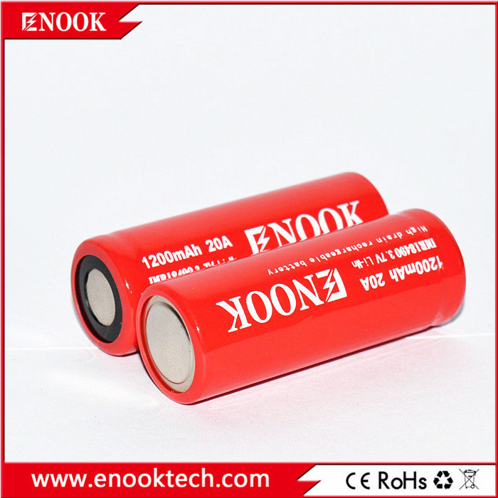 18490 실린더 리?? 이온 배터리 셀 1200mAh 3.7V 20A 전기 자전거