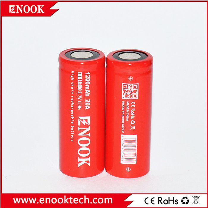 18490 실린더 리?? 이온 배터리 셀 1200mAh 3.7V 20A 전기 자전거