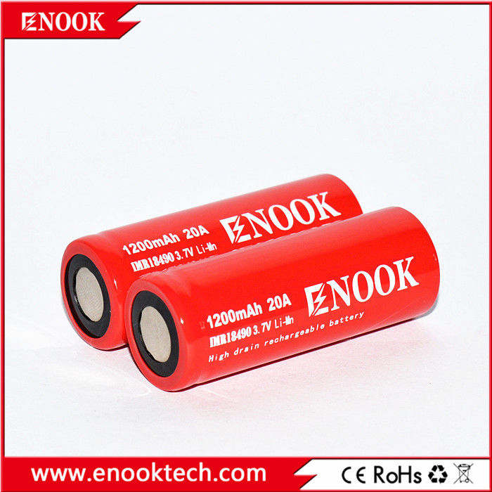 18490 실린더 리?? 이온 배터리 셀 1200mAh 3.7V 20A 전기 자전거