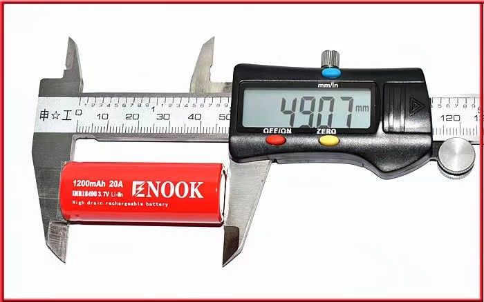 18490 1200mAh 에노크 20A 3.7v 전기 자전거 18490 재충전 배터리 PK agm 배터리 12V