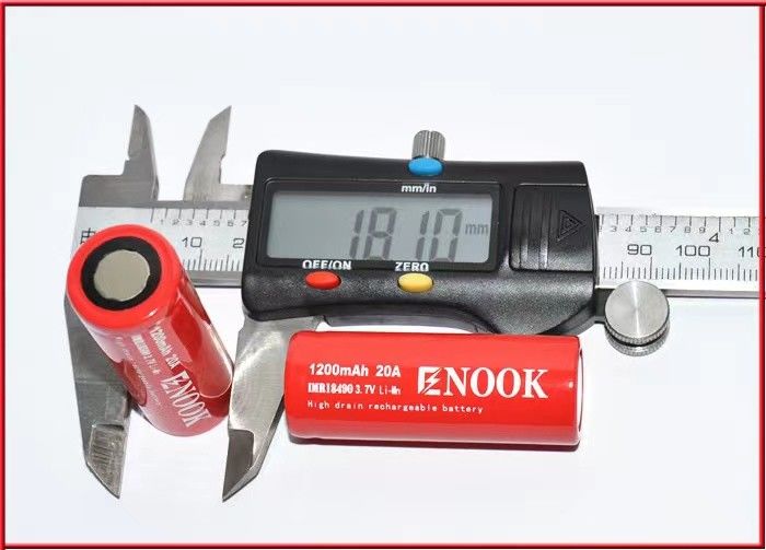 18490 1200mAh 에노크 20A 3.7v 전기 자전거 18490 재충전 배터리 PK agm 배터리 12V
