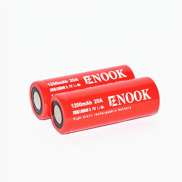 이노크 1200mAh 20A 리?? 이온 배터리 셀 3.7V 18500 재충전 리 이온 배터리