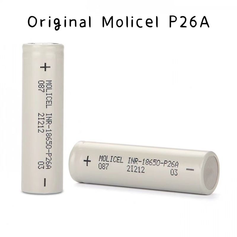 모리셀 P26A 18650 배터리 셀 리?? 이온 35A 3.7 V 재충전 배터리 2600mAh