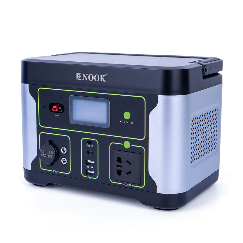 500W LiFePO4 휴대용 발전소 야외 가정용 에너지 저장 배터리 노트북용