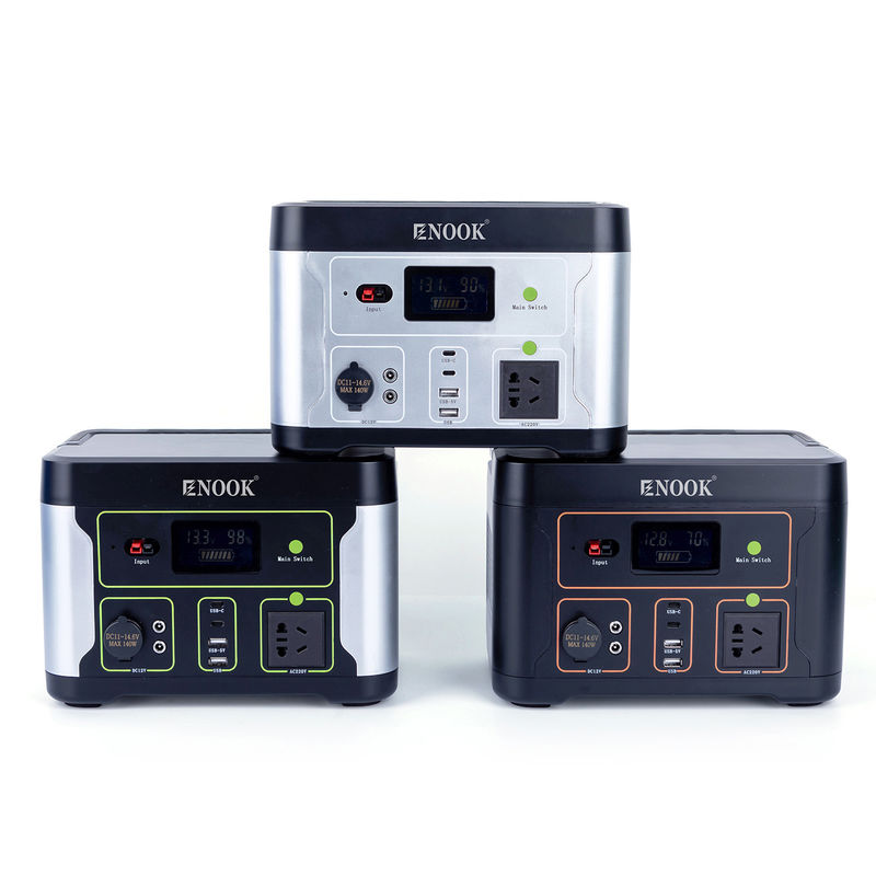 500W LiFePO4 휴대용 발전소 야외 가정용 에너지 저장 배터리 노트북용