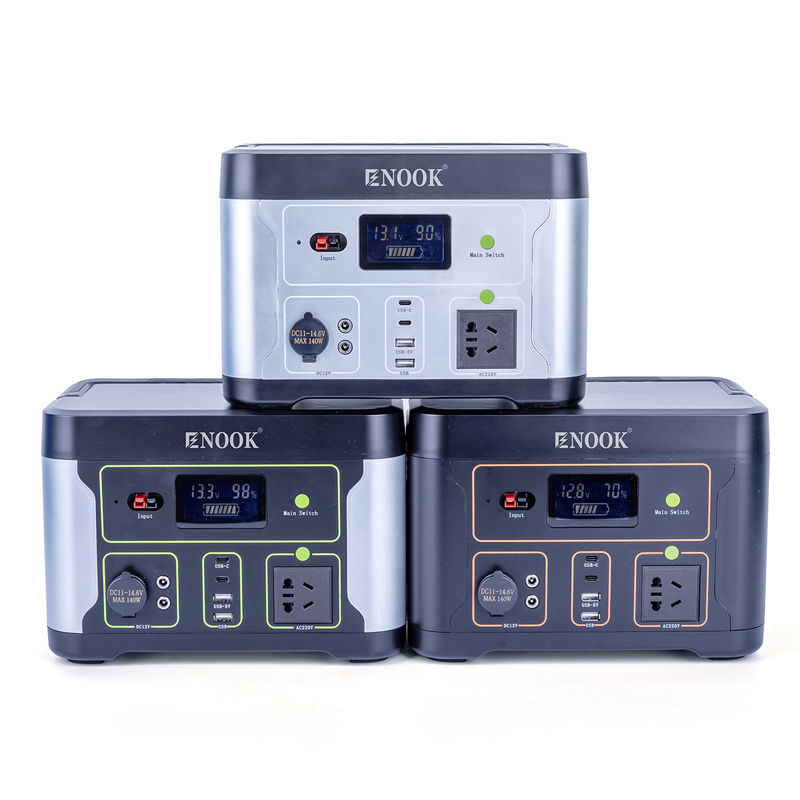 500W LiFePO4 휴대용 발전소 야외 가정용 에너지 저장 배터리 노트북용