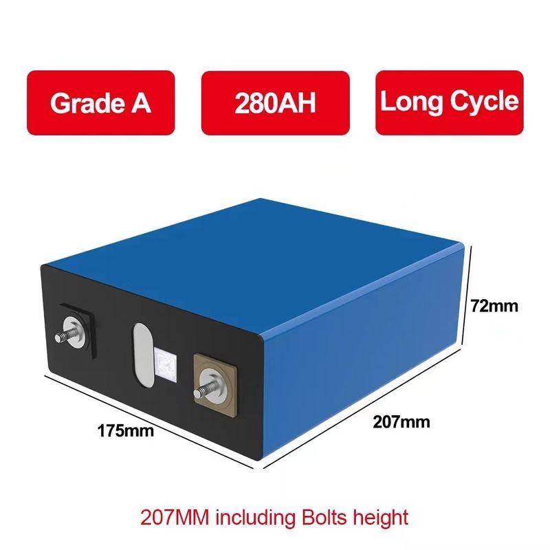 모노머리 리?? 이온 딥 사이클 배터리 등급 A 300Ah 3.2V 프리스마 LFP 셀