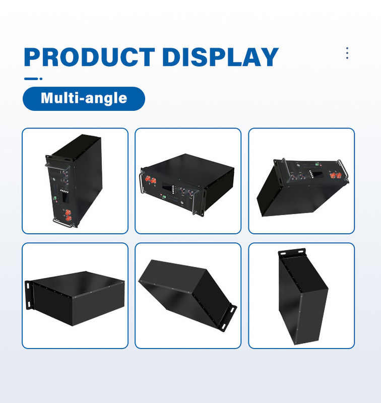 에노크 리?? 배터리 51.2V 100ah 200ah LiFePO4 서버 랙 배터리 LCD 디스플레이로 가정용 배터리 저장 시스템