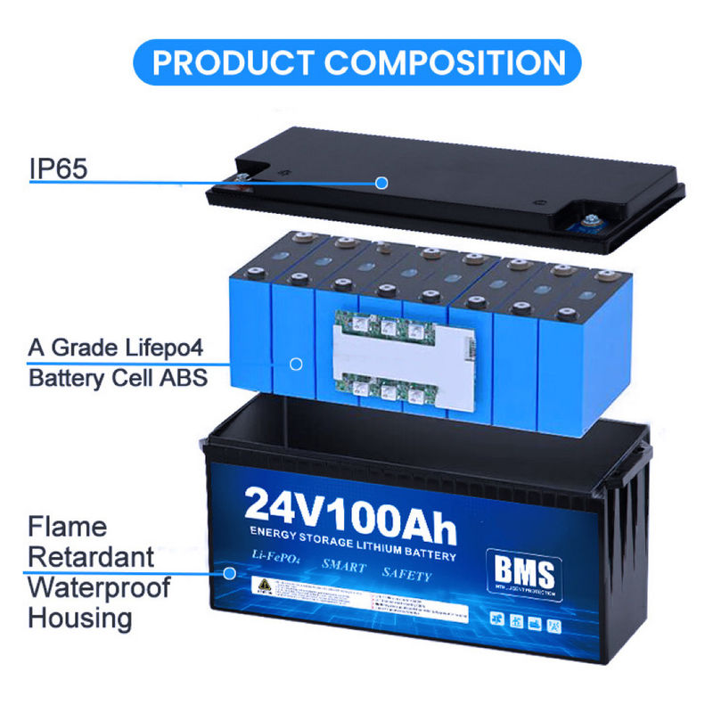 12V 24V 48V 라이프포4 배터리 팩 120A 전류 배charge 리?? 철화강 배터리