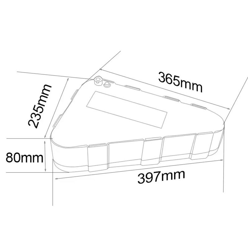 커스터마이징 가능한 72V 트라이앵글 에바이크 배터리 3000W 3500W 72V 20Ah E바이크 배터리 18650 셀