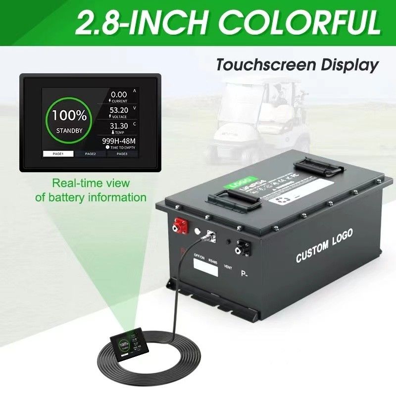 OEM/ODM 라이프포4 배터리 골프 카트 배터리 24V 36V 48V 72V 50Ah 100Ah 200Ah 스마트 BMS